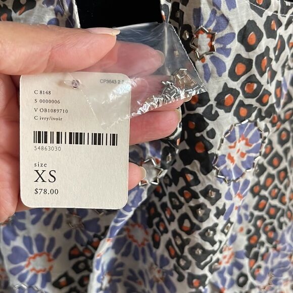 Free People Crop Top. Size XS Beading Accents - Picture 6 of 6